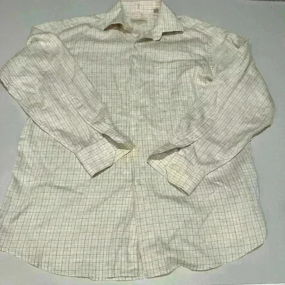 Tommy Bahama Plaid Button Down Shirt Size 16 1/2 34-35 - Picture 1 of 4